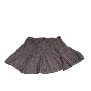 Wild Fable Pink and Gray Plaid Skater Skirt